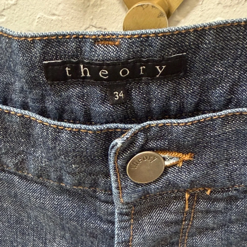 Theory Men’s Dark Blue Straight Jeans 34x32